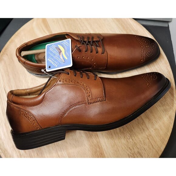 Clarks Clarkslite Tie Dress Shoes – Men’s Size 13 Tan Combi, Unworn - Picture 1 of 13